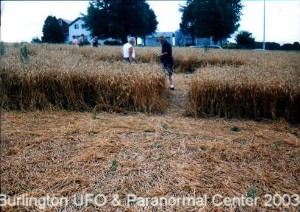 Click Pictures to read article on the Mayville Wisconsin Crop Circles 