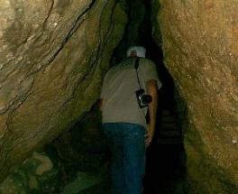 Brad Sutherland in New Mexican Cave