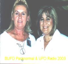 Mary Sutherland, Host for BUFO Paranormal and UFO Radio and Paola Harris, author of Connecting the Dots